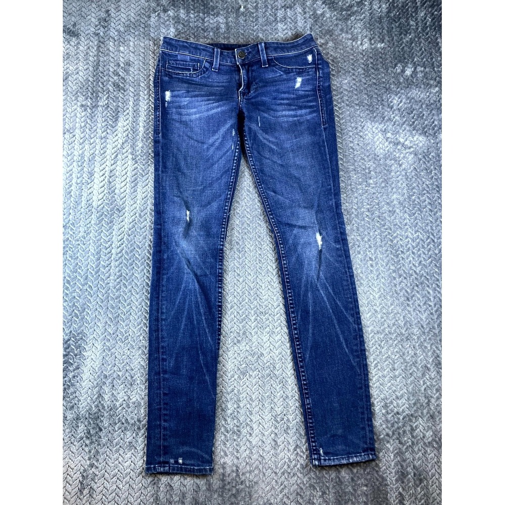 William Rast Sienna Leggings Jeans Women 26 Blue Distressed Medium Wash USA Made